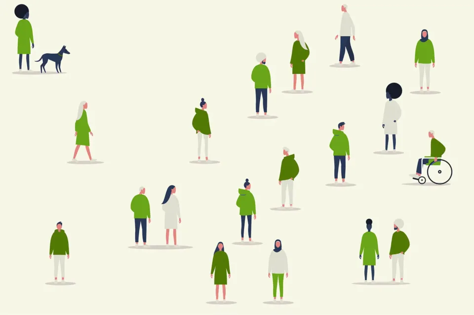 Diverse people illustration